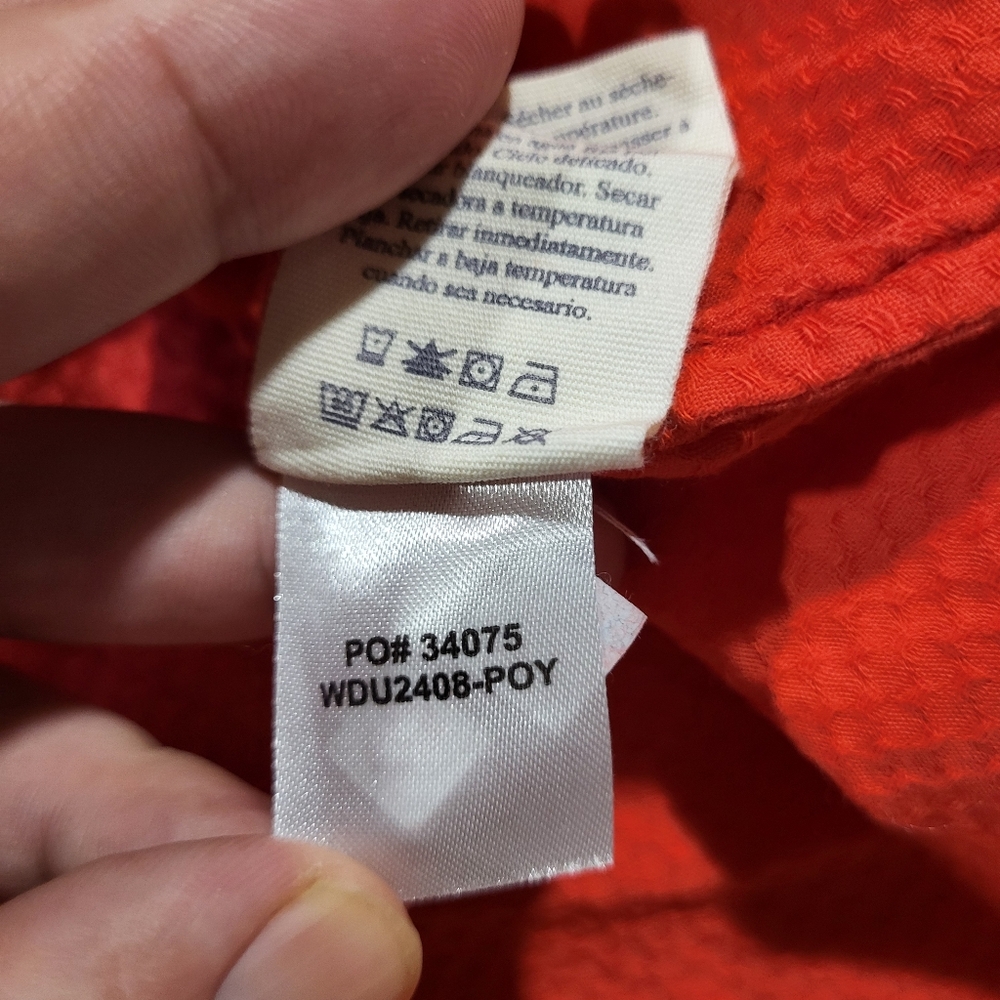 Faherty Brand sandbar Organic Cotton maxi dress Red Sleeveless Size Medium - Picture 9 of 11